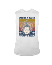 Smoke a blunt and Fcking relax Sleeveless Tee tile
