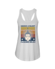 Smoke a blunt and Fcking relax Ladies Flowy Tank tile