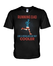 Running Dad Cooler V-Neck T-Shirt tile