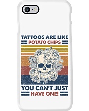 Tattoos are like potato chips You can't have one Phone Case tile