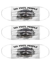 Raccoon Six Feet People Cloth Face Mask - 3 Pack front