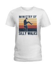 Ministry of silly walks Ladies T-Shirt tile