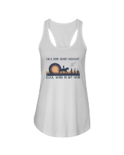 On a dark desert highway Ladies Flowy Tank tile