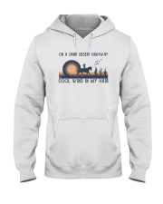 On a dark desert highway Hooded Sweatshirt tile
