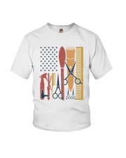 Barber Us Flag Summer Vintage Youth T-Shirt tile