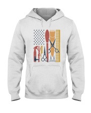 Barber Us Flag Summer Vintage Hooded Sweatshirt tile