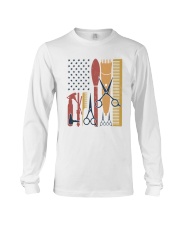Barber Us Flag Summer Vintage Long Sleeve Tee tile