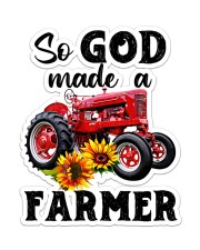 So god made a farmer Sticker - Single (Vertical) front