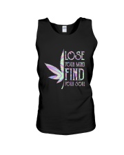 Lose your mind find your soul Unisex Tank tile