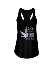 Lose your mind find your soul Ladies Flowy Tank tile