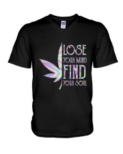 Lose your mind find your soul V-Neck T-Shirt tile
