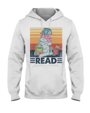 Elephant reading Hooded Sweatshirt tile
