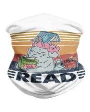 Elephant reading Neck Gaiter tile