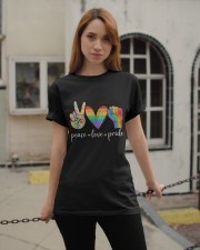 Peace Love Pride Rainbow LGBT Lesbian Gay Pride Classic T-Shirt apparel-classic-tshirt-lifestyle-19
