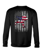 Jiu Jitsu US Flag Back Crewneck Sweatshirt tile