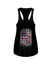 Jiu Jitsu US Flag Back Ladies Flowy Tank tile