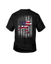 Jiu Jitsu US Flag Back Youth T-Shirt tile