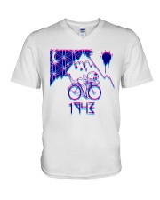 Bicycle 1943 Blurry V-Neck T-Shirt tile