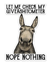 Let Me Check My Giveashitometer Sticker - Single (Vertical) front