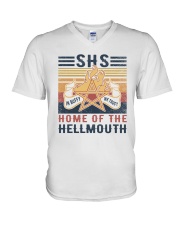 SHS home of the hellmouth V-Neck T-Shirt tile