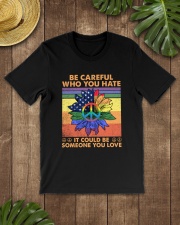 LGBTQ Pride Be Careful Classic T-Shirt lifestyle-mens-crewneck-front-18
