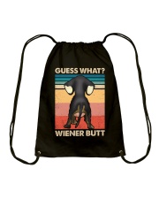 Dachshund gues what wiener butt Drawstring Bag tile