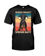 Dachshund gues what wiener butt Premium Fit Mens Tee tile