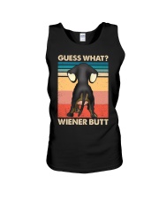 Dachshund gues what wiener butt Unisex Tank tile