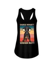 Dachshund gues what wiener butt Ladies Flowy Tank tile