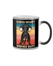Dachshund gues what wiener butt Color Changing Mug tile