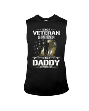 Being a Veteran is an honor Being a Daddy Sleeveless Tee tile