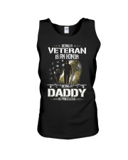 Being a Veteran is an honor Being a Daddy Unisex Tank tile