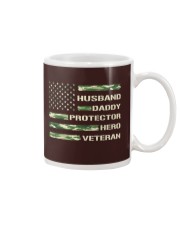 Husband daddy protector hero veteran Mug tile