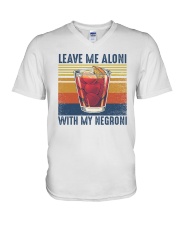 Leave me aloni with my Negroni V-Neck T-Shirt tile