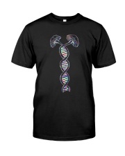Mushrooms DNA Hologram Classic T-Shirt front