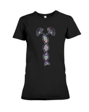 Mushrooms DNA Hologram Premium Fit Ladies Tee tile