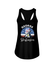 America Flag George Sloshinton Independence Day Ladies Flowy Tank tile