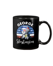 America Flag George Sloshinton Independence Day Mug tile