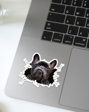 Funny dog breaking glass Sticker - Single (Vertical) aos-sticker-single-vertical-lifestyle-front-15