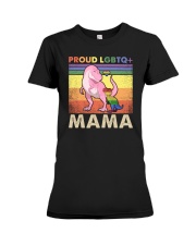 LGBTQ Pride Proud LGBTQ Mama Premium Fit Ladies Tee tile