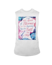 I am not afraid of storms Sleeveless Tee tile