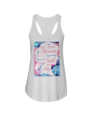 I am not afraid of storms Ladies Flowy Tank tile