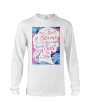 I am not afraid of storms Long Sleeve Tee tile