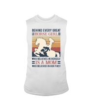 Behind every great horse girl Sleeveless Tee tile