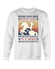 Behind every great horse girl Crewneck Sweatshirt tile