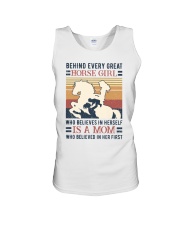 Behind every great horse girl Unisex Tank tile