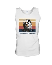 Summer Vintage Cat Tattoo I Do What I Want Unisex Tank tile