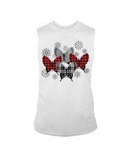 Christmas tartan butterfly Sleeveless Tee tile