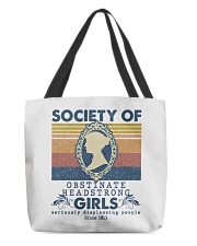 Society of Obstinate Headstrong Girls All-Over Tote tile