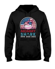 Vintage Mommy shark doo Hooded Sweatshirt tile